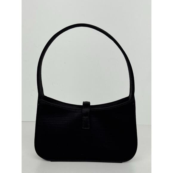 Saint Laurent Le 5 A 7 Mini Hobo Bag Black Satin - Picture 4 of 16